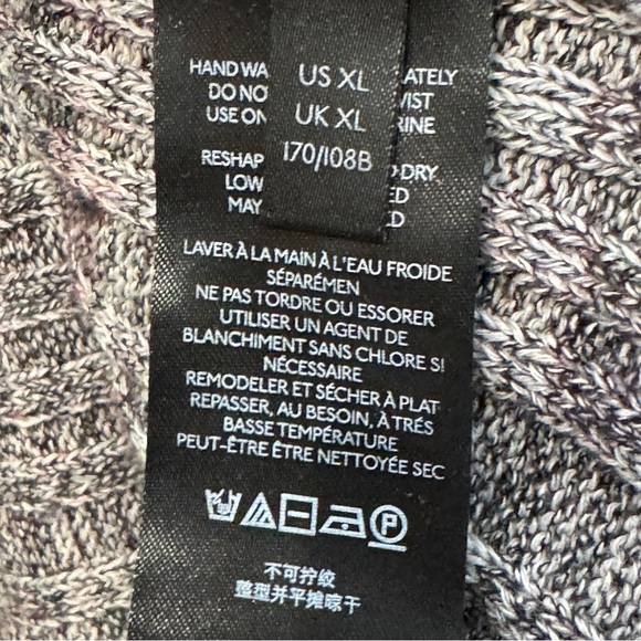 Pilcro Knit Tank Top Sleeveless Ribbed Gray Marled Silk Blend Women’s XL - Picture 4 of 6